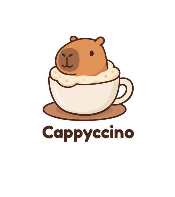 Cappyccino minta homokszín pólón