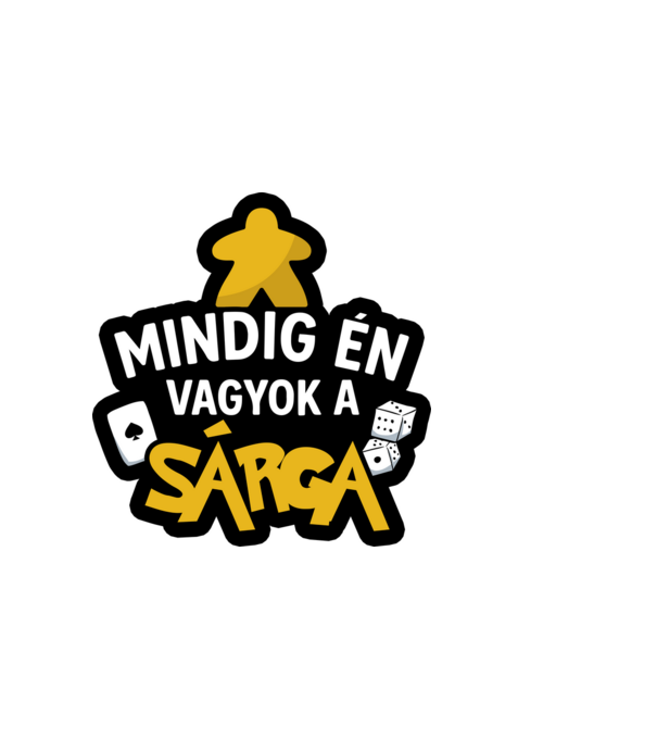Mindig én vagyok a sárga minta fekete pólón