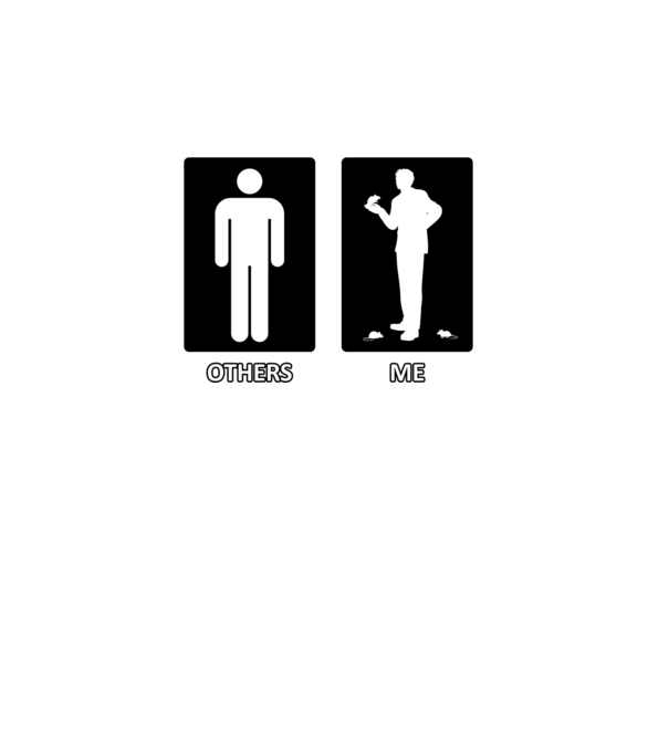 Others vs. Me (férfi) - egér minta türkiz pólón