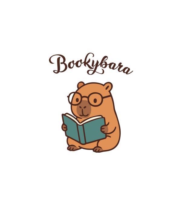 Bookybara minta fehér pólón