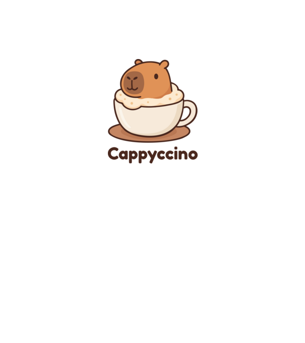 Cappyccino minta homokszín pólón
