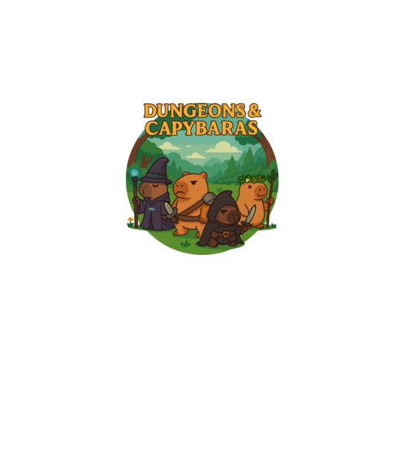 Dungeons & Capybaras minta dusty green pólón