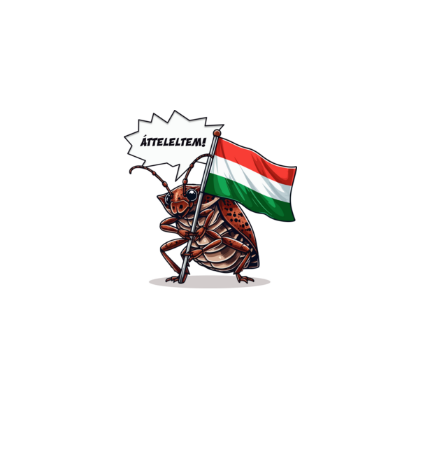 Átteleltem! (poloska) minta szürke pólón