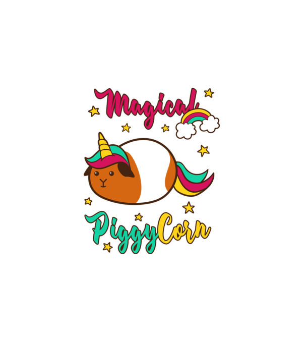 PiggyCorn minta fehér pólón