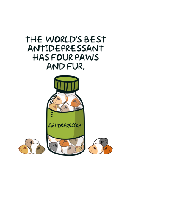 Antidepresszáns minta világoskék pólón