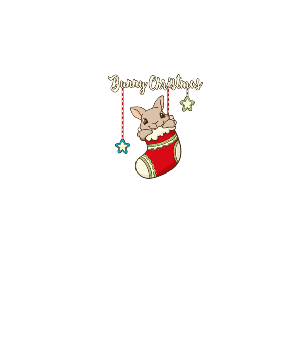 Bunny Christmas minta szürke pólón