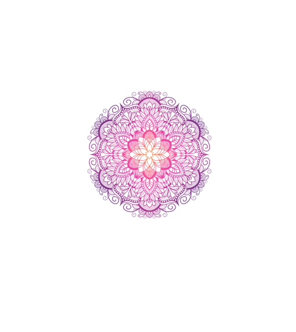 Mandala minta szürke pólón