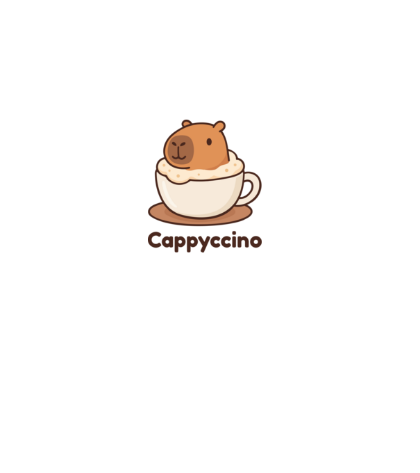 Cappyccino minta homokszín pólón