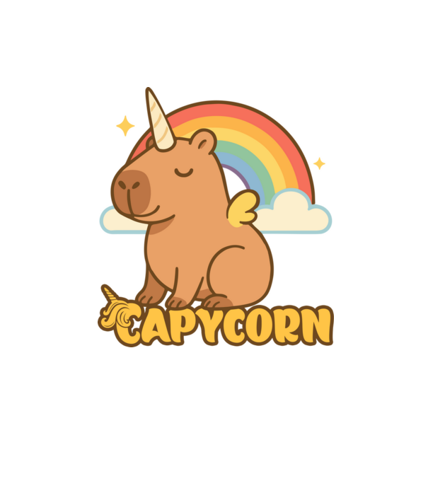 Capycorn minta homokszín pólón