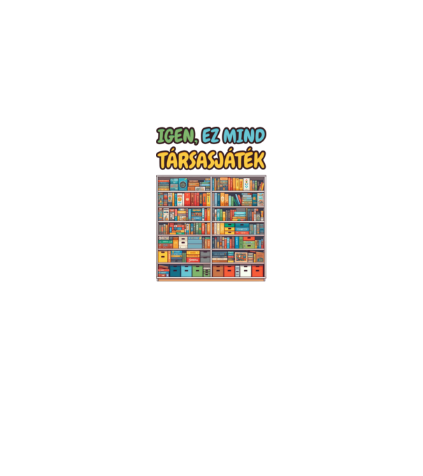 Igen, ez mind társasjáték minta fehér/piros pólón