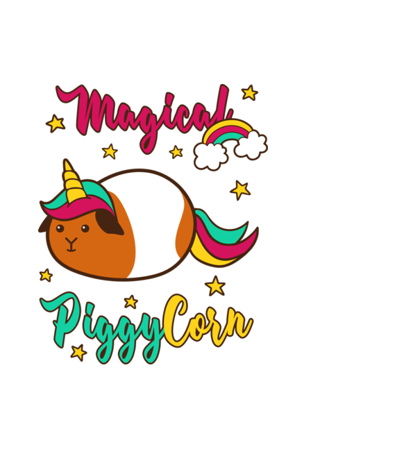 PiggyCorn minta világoskék pólón