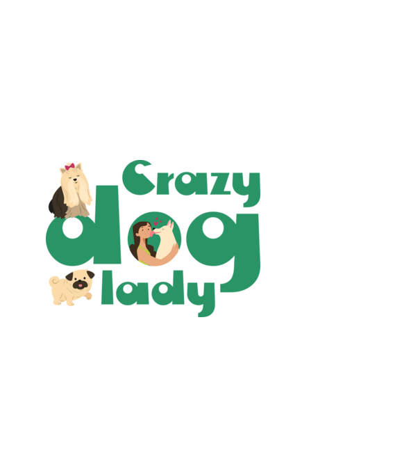 Crazy dog lady minta világoskék pólón