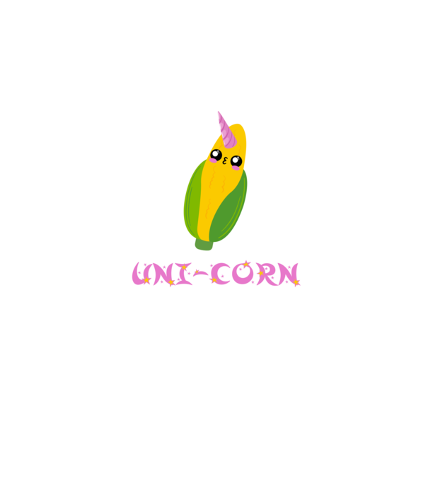 Uni-Corn minta fehér pólón