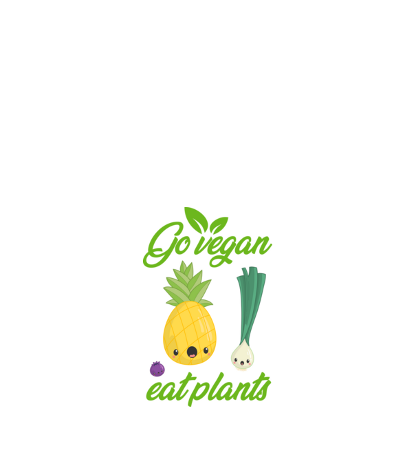 Go vegan minta fekete pólón