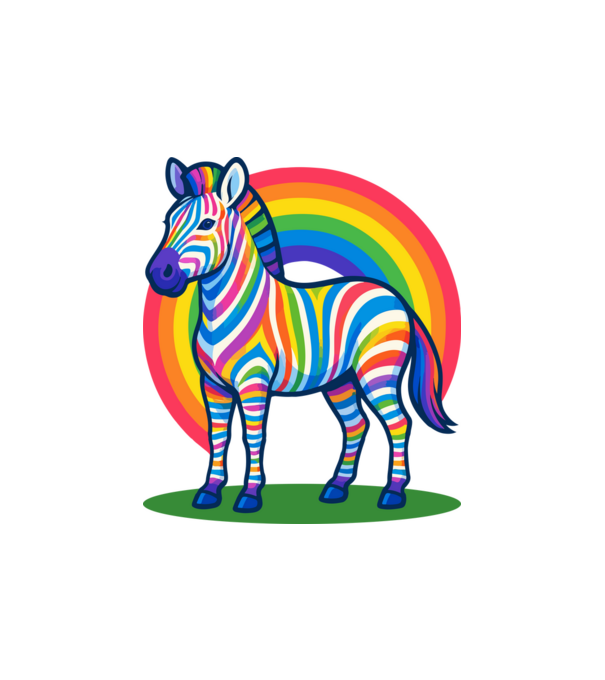 Zebra minta homokszín pólón