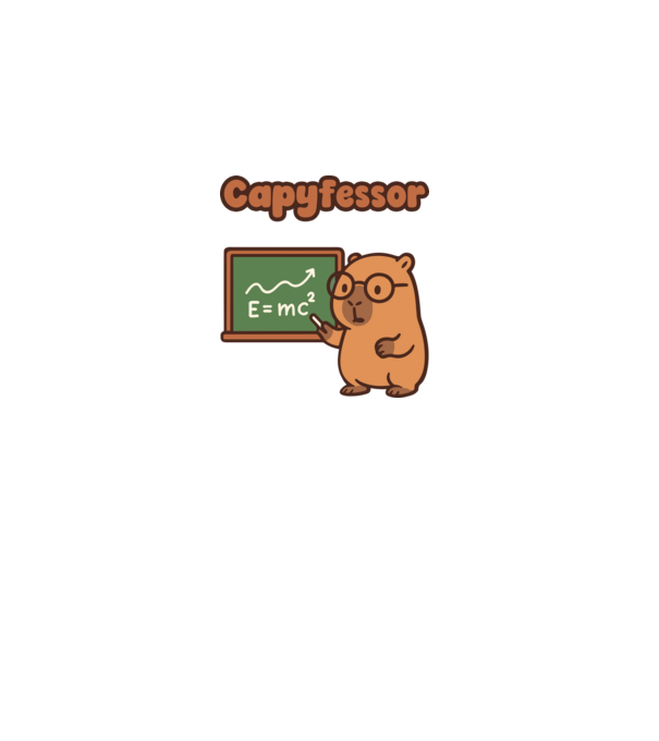 Capyfessor minta homokszín pólón