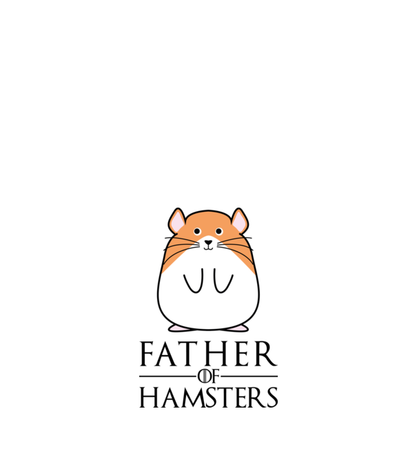 Father of Hamsters minta homokszín pólón