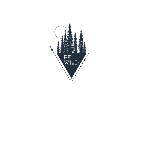 Be Wild minta fehér pólón