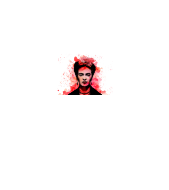 Frida Kahlo minta fekete pólón