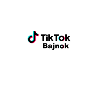 Tiktok bajnok minta fehér pólón