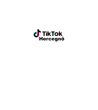Tiktok hercegnő minta fehér pólón