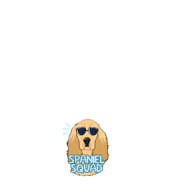 Spaniel Squad minta világoskék pólón