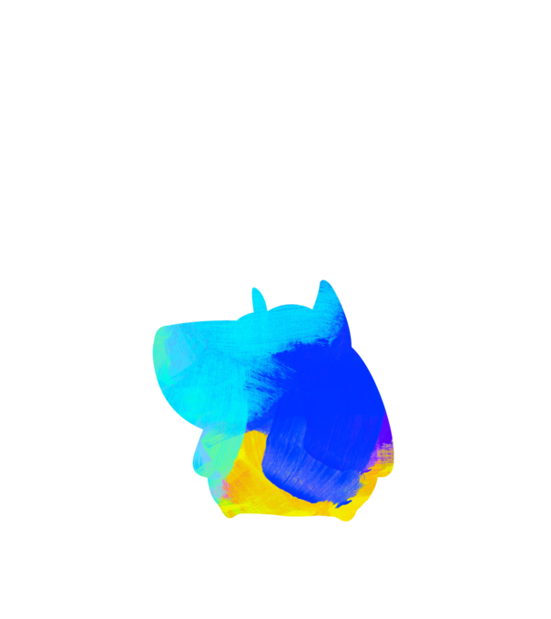 Víziló minta fekete pólón