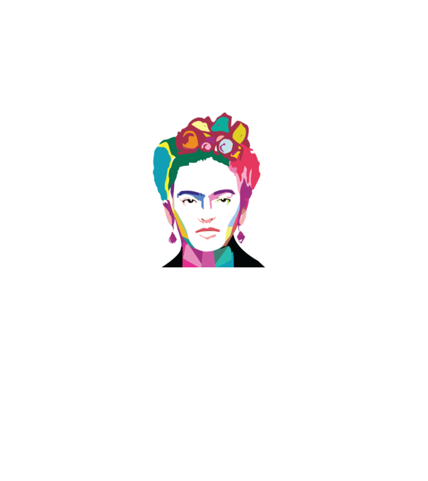 Frida Kahlo minta fehér pólón