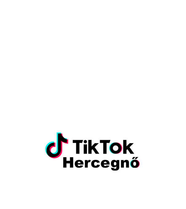 Tiktok hercegnő minta világos rózsaszín pólón