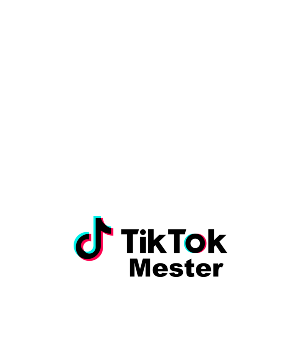 Tiktok mester minta fehér pólón