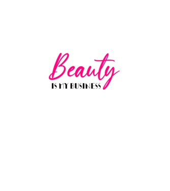 Beauty is my business minta világos rózsaszín pólón