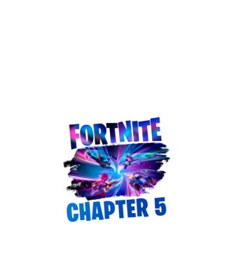 Fortnite minta sötétkék pólón