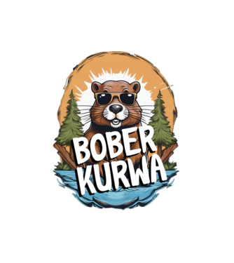 Bober kurwa minta fekete pólón