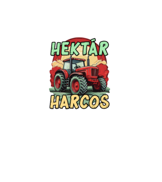 Hektár Harcos minta türkiz pólón