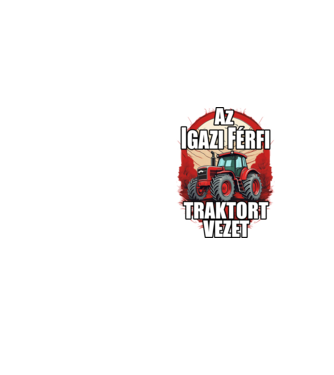 Az igazi férfi traktort vezet minta neonsárga pólón