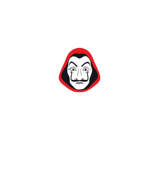 Ciao Bella - A nagy Pénzrablás - Money Heist - La Casa de Papel minta fekete pólón