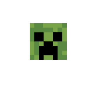 Creeper minecraft minta fehér pólón