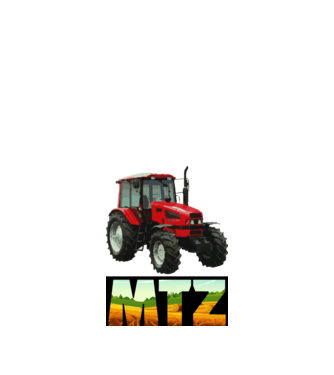 MTZ Traktor minta fehér pólón