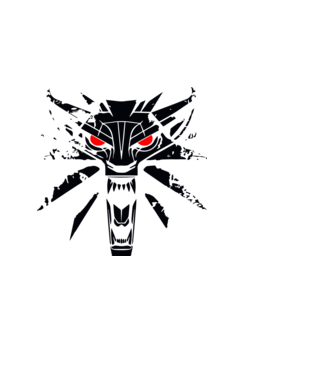 Witcher - Vaják minta világoskék pólón
