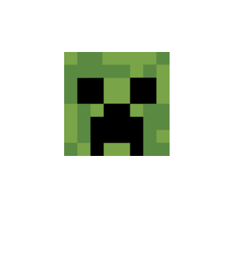 Creeper minecraft minta fehér pólón