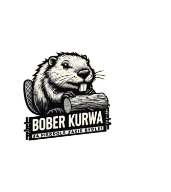 Bober Kurwa minta fekete pólón
