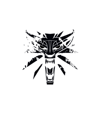 Witcher - Vaják minta fehér pólón