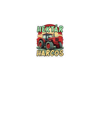 Hektár Harcos minta fekete pólón