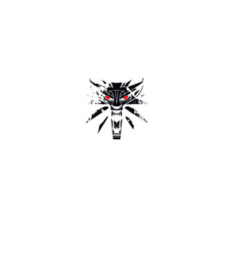 Witcher - Vaják minta fehér pólón