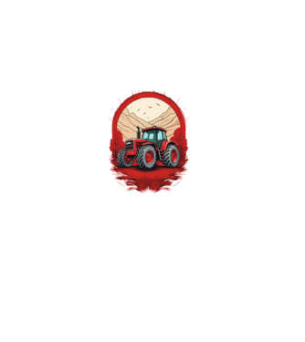 Traktor minta fekete pólón