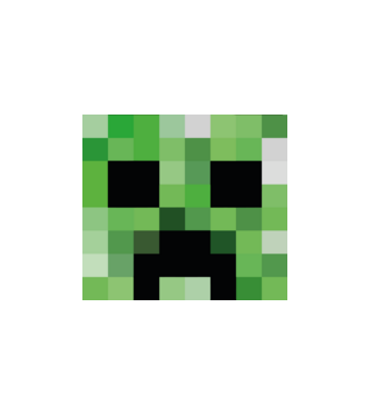 Creeper Minecraft minta fehér pólón