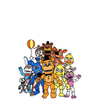 Freddy - Fazbear & Friends FNAF minta királykék pólón