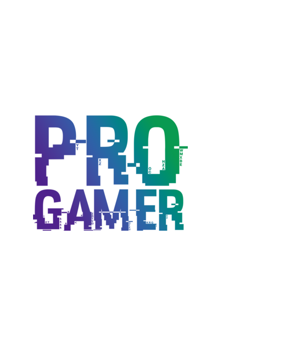 PRO GAMER minta világoskék pólón