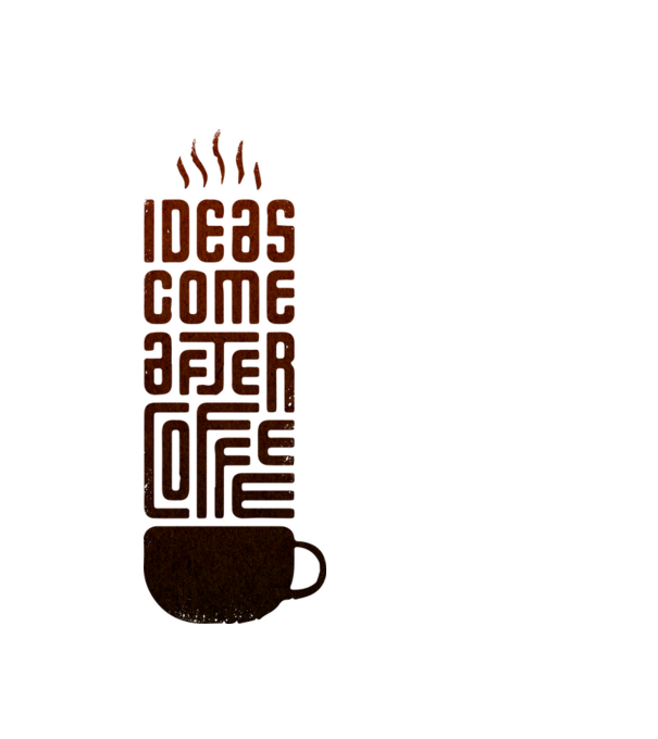 Kávé minta fekete pólón
