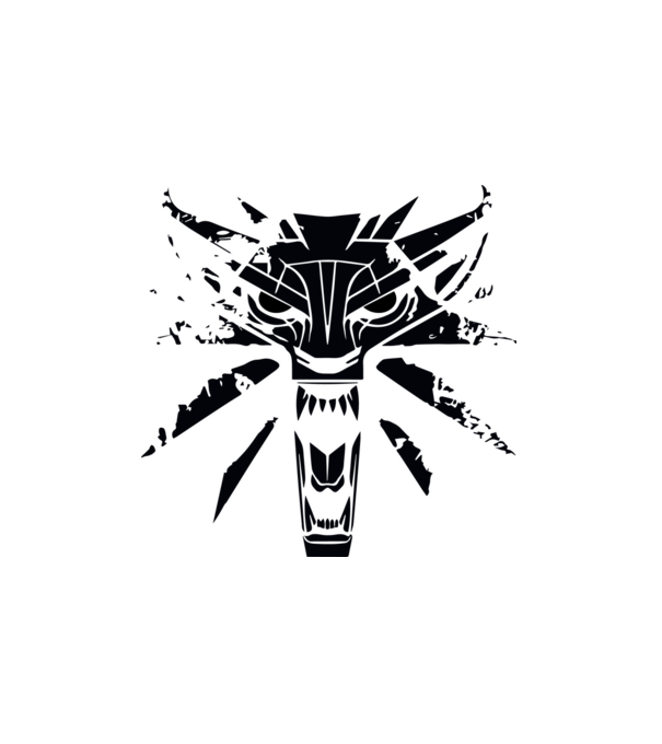 Witcher - Vaják minta fehér pólón